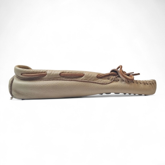 Minnetonka Women's Natural Moosehide Driving Moccasins Size 7 - Picture 6 of 9